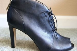 Louise Et Cie black genuine leather booties
